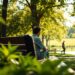 life on a park bench