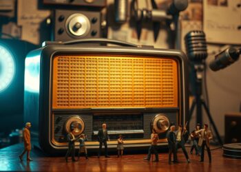 the radio played on