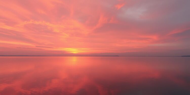 the sky turned pink